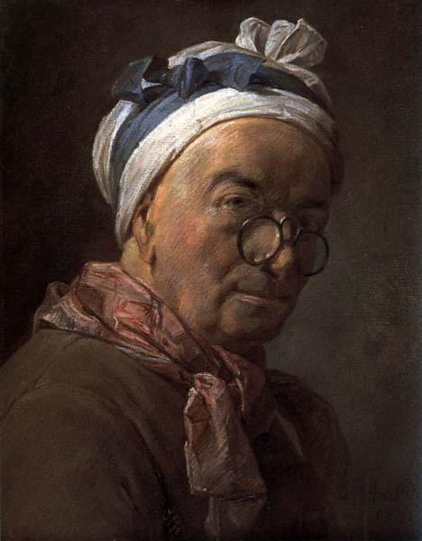 jean-Baptiste-Simeon Chardin Self-Portrait oil painting image